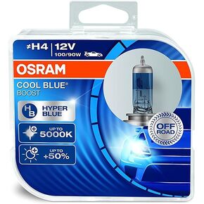 OSRAM H4 12V COOL BLUE BOOST 5000K HYPERBLUE bulbs 62193CBB-HCB duobox (2 units)