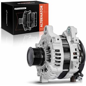 A-Premium Alternator Compatible with Lexus IS300 RC300 2018-2020, IS200t 2016-2017, GS300 2018-2019, GS200t RC200t 2016-2017, 2.0L, 12V 180A 6-Groove Decoupler Pulley Clockwise, Replace# 1042110640
