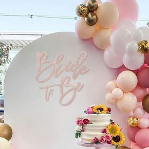 Bride to Be Sign - Glitter Gold Felt Letters Bridal Shower Sign for Backdrop Bride to Be Sign Letters for Balloon Arch Photo Props Bachelorette Engagement Wedding