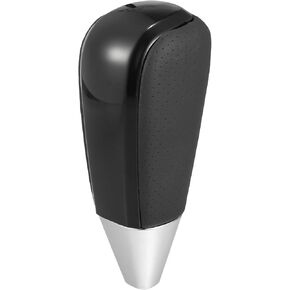 Automatic Transmission Gear Shift Knob for Toyota Land Cruiser 2008-2017 Black Cover Black Faux Leather Perforated