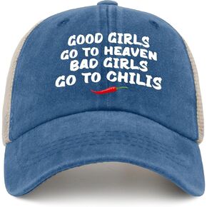 Good Girls Go to Heaven Bad Girls Go to Chilis Caps Music Hat Hat for Women Gifts for Son Baseball Hats