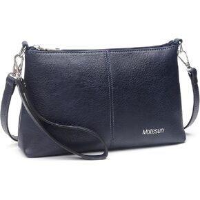 Small Crossbody Bags Clutch Purses for Women Vegan Leather Shoulder Bag Wristlet Wallet