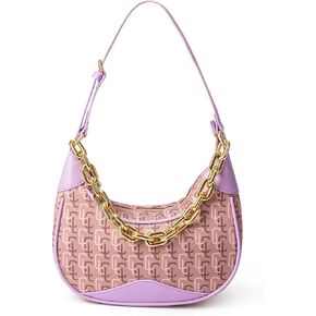 Crescent Bag for Women, Stylish Crossbody Hobo Purse & Side Sling Bag with Chain Strap