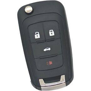 1 Keyless Entry Remote Control 4 Button Fob Flip Out Key Blade Replacement Fits: Buick Allure Encore Lacrosse Regal Chevy Camaro Cruze Equinox Impala Malibu GMC Terrain 2010-2020 OHT01060512 13504200