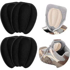 Tongue Pads for Shoe Too Big, Loose Shoes, Heel Pads Grips Cushion Inserts Replacement, Size Reducer, Non Slip Shoe Filler for Size Large, Rubbing Men Women (Beige, 2Pairs)