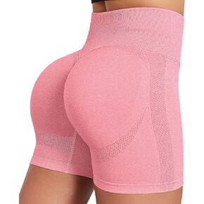 High Waist Biker Shorts for Women No Front Seam Soft Hidden Butt Scrunch Shorts, Yoga Workout Gym Bike Shorts