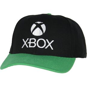 Xbox Mens' Gaming Logo Snapback Hat Adult Precurve Adjustable Hat Cap | Perfect for Everyday Wear and Video Game Fans Black