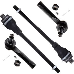 SCITOO 4-PC SET Suspension Kit For Cadillac Escalade/ESV/EXT For Chevy Avalanche 1500 Silverado 1500/2500 Suburban 2500 Tahoe For GMC Sierra 1500 Yukon/XL 1500/XL 2500 Tie Rod End