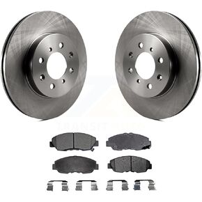 Transit Auto Front Disc Brake Rotors And Semi-Metallic Pads Kit Replacement For Honda Civic Insight Acura EL K8F-100254