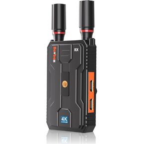 Wireless HDMI Transmitter and Receiver 4K, Plug&Play HDMI Wireless Extender Kit, 5G 820FT HDMI Sender and Receiver with Loopout for Streaming Video and Audio to Monitor from Laptop/PC, Audio Interface