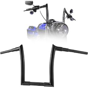TIGERSGATE 1.5" Fat Ape Hanger Monkey Bar 16" Rise for 2018-up ABS enabled Softail FLFB, FLFBS, FLSB, FXBR, FXBRS, FXDRS, 2017-up Road King Special FLHRXS, 2015-up Freewheeler (Black)