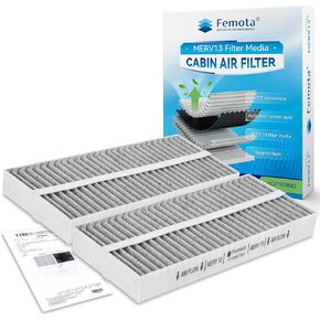 MERV 13 Cabin Air Filter with Activated Carbon, CF10388 Fit for INFINITI QX56(2004-2010), Armada(2005-2015), Titan(2004-2015), NV2500/ NV3500 (2012-2014, V8 Only).