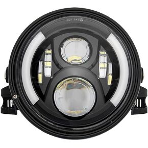 SKTYANTS 7" 7 Inch Round LED Motorcycle Headlight assembly with 7 Inch Housing Bucket DRL Turn Signal Lights for Motorcycle Headlights