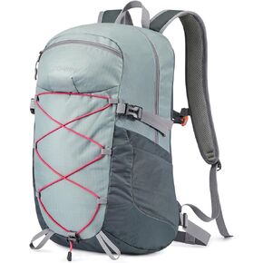G4Free 30L Hiking Travel Backpack Outdoor Water Repellent Camping Daypack for Men Women (Red)