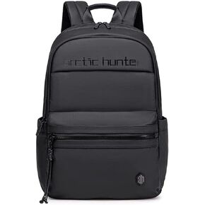 Slim Backpack for Men Business Backpack 21L Upto 15.6'' Laptop Backpack Stylish Lightweight Compact Water-resistant Office Laptop Bag for Travel Daypack College, Black