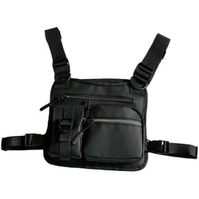 Adjustable Zipper Multi-functional Nylon Chest Bag,Sporty Vest Bag for Outdoor Hiking Cycling Workouts, Sport