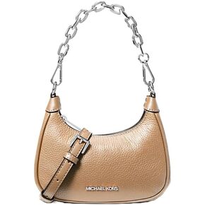 Michal Michael Kors Cora Extra-Small Pebbled Leather Zip Pouchette Crossbody Women's Shoulder Bag Camel