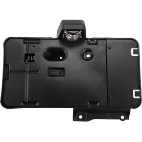 X AUTOHAUX 1 Set License Plate Holder with Lamp for Jeep Wrangler JK 2007-2018 License Plate Mounting Frames Bracket No.68064720AA