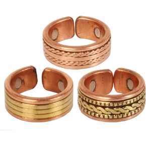 Touchstone Handcrafted by Indian Skilled Artisans Durable Pure Copper Magnetic Ring in Kuwait