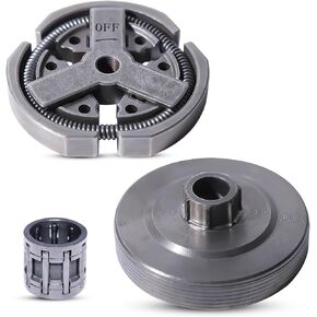 3/8" 7T Clutch Drum & Clutch & Needle Bearing Kit for 3800 38cc Chainsaw Engine Motor Parts