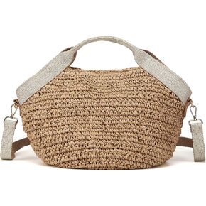 Beach Straw Purse For Women Crossbody Bag Cute Handbags Lightweight Shoulder Bag For Summer Vacation Holiday
