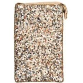 Bamboo Trading SHB658 Club Bag Gold Sparkle, 7.5-inch