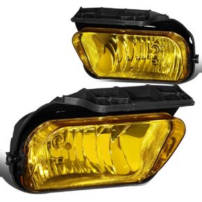 Auto Dynasty Pair OE Style Clear Lens Front Driving Fog Light Lamps Compatible with Chevy Silverado 1500 2500HD 04-07