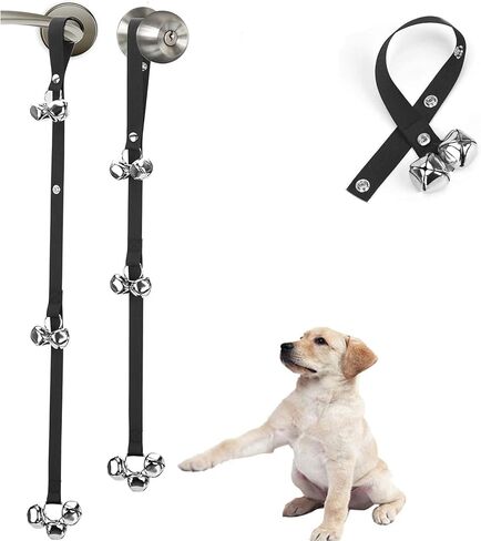 جرس باب للكلاب للتدريب على استخدام الحمام/للخروج، أجراس معلقة للجراء، دوجي دوجي بوشي، قطة أليف، الطول والارتفاع قابلان للتعديل بشكل عشوائي in Kuwait