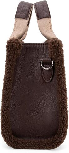 Wrangler Tote Bag for Women Fluffy Sherpa Top-Handle Lamb Wool Handbags with Crossbody Strap in Saudi Arabia