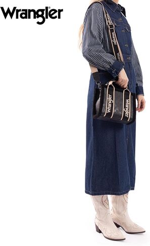 Wrangler Tote Bag for Women Fluffy Sherpa Top-Handle Lamb Wool Handbags with Crossbody Strap in Saudi Arabia