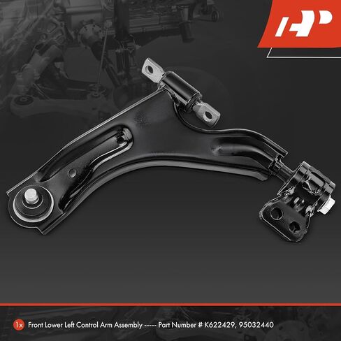 A-Premium Front Left Lower Control Arm, with Ball Joint & Bushing, Compatible with Chevrolet Spark 2013-2015, Spark EV 2014-2016 in Saudi Arabia