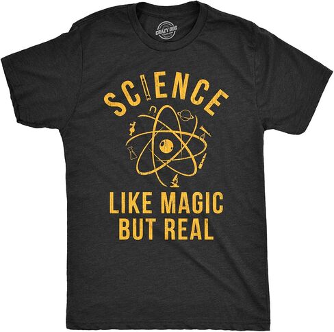 Mens Science Like Magic But Real Tshirt Funny Nerdy Teacher Tee in Kuwait