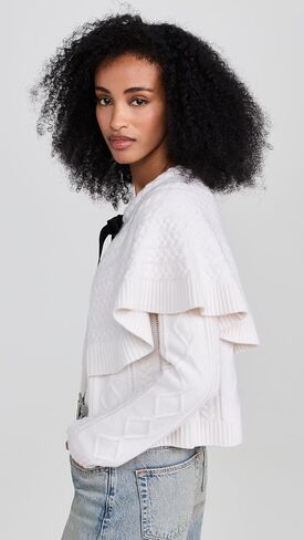 Sea Women's Caleb Cable Knit Tie Front Cardigan in Saudi Arabia