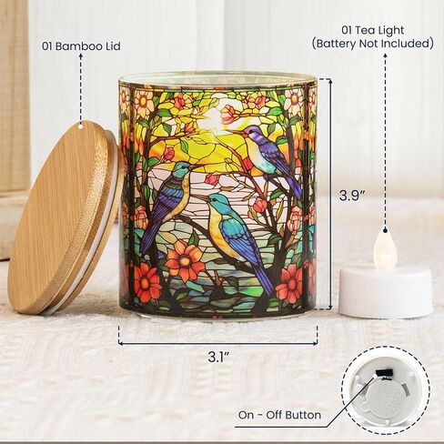 Macorner Carnival Bird Tea Light Holder Gift for Women - Birthday Gift for Friend, Mom, Wife, Grandma, Coworker - Inspiration Home Decoration - Sympathy Memorials Beaverement Gift Decor in Saudi Arabia