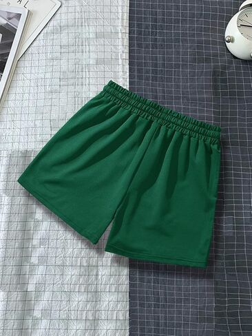 OYOANGLE Men's Summer Letter Print Drawstring Waist Casual Shorts Active Workout Gym Shorts in Saudi Arabia