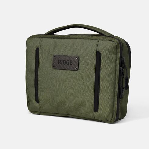The Ridge Travel Toiletry Bag - Premium 900D Ballistic Nylon with Organizer Pockets -Matte Olive in Saudi Arabia