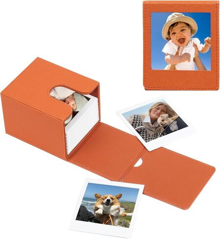 Picture Holder Case for Polaroid I-Type/NOW/OneStep/Fujifilm Instax Wide/Wide 400/300/210/200 Instant 600/I-Type Camera Films Photo Pouch Protection Case Can Hold 50+ Films (Only One) - Black in Saudi Arabia