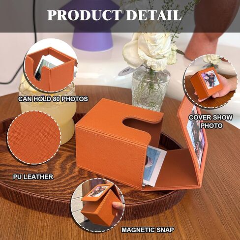 Picture Holder Case for Polaroid I-Type/NOW/OneStep/Fujifilm Instax Wide/Wide 400/300/210/200 Instant 600/I-Type Camera Films Photo Pouch Protection Case Can Hold 50+ Films (Only One) - Black in Saudi Arabia