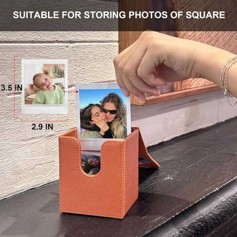 Picture Holder Case for Polaroid I-Type/NOW/OneStep/Fujifilm Instax Wide/Wide 400/300/210/200 Instant 600/I-Type Camera Films Photo Pouch Protection Case Can Hold 50+ Films (Only One) - Black in Saudi Arabia