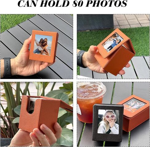 Picture Holder Case for Polaroid I-Type/NOW/OneStep/Fujifilm Instax Wide/Wide 400/300/210/200 Instant 600/I-Type Camera Films Photo Pouch Protection Case Can Hold 50+ Films (Only One) - Black in Saudi Arabia
