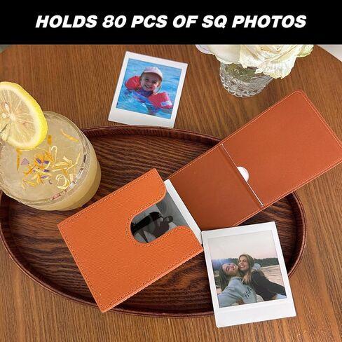 Picture Holder Case for Polaroid I-Type/NOW/OneStep/Fujifilm Instax Wide/Wide 400/300/210/200 Instant 600/I-Type Camera Films Photo Pouch Protection Case Can Hold 50+ Films (Only One) - Black in Saudi Arabia