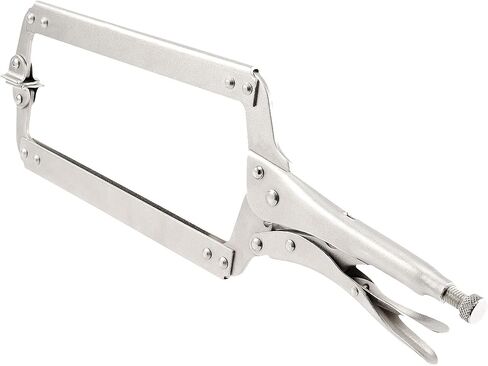 JOIKIT 6PCS 11 Inch C-Clamp Locking Pliers, Welding Pliers, C-Clamp with Swivel Pads, Vise Grip C-Clamp for Carpentry, Welding, Electrical Equipment in Saudi Arabia