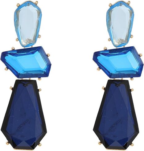 Statement Earrings for Women Vintage Brown Rhinestone Earrings Big Boho Colorful Earrings Large Crystal Drop Dangle Earring Formal Earrings Prom Party Jewelry Gift in Kuwait