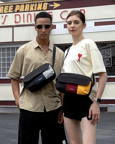 حقيبة كروس للنساء والرجال حقيبة كتف بحمالة كتف للسفر خفيفة الوزن ومقاومة للماء مع حزام قابل للتعديل للحمل اليومي حقيبة كاجوال للعمل غير الرسمي وصالة الألعاب الرياضية in Kuwait