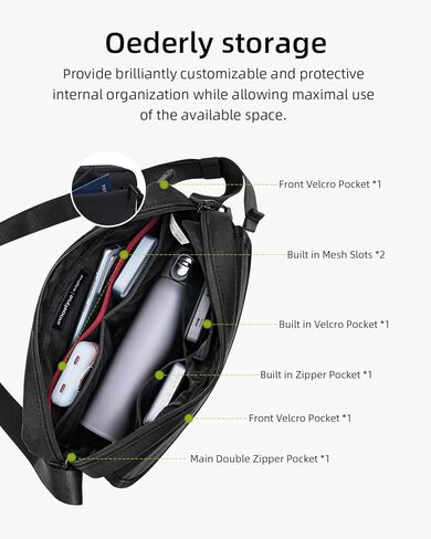 حقيبة كروس للنساء والرجال حقيبة كتف بحمالة كتف للسفر خفيفة الوزن ومقاومة للماء مع حزام قابل للتعديل للحمل اليومي حقيبة كاجوال للعمل غير الرسمي وصالة الألعاب الرياضية in Kuwait