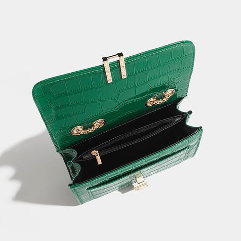 Women's Stylish Stone Pattern Crossbody Handbags Elegant Leather Shoulder Bags Chain Purse in Saudi Arabia
