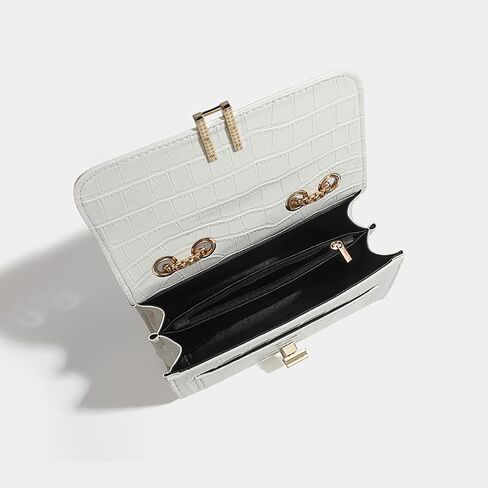 Women's Stylish Stone Pattern Crossbody Handbags Elegant Leather Shoulder Bags Chain Purse in Saudi Arabia