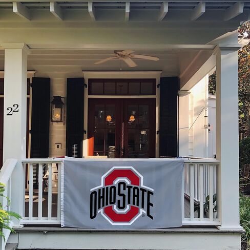 لافتات علم جامعة ولاية أوهايو من صبار الصحراء، أعلام Buckeyes OSU، 100% بوليستر للاستخدام الداخلي والخارجي 3×5 (النمط 8) in Saudi Arabia