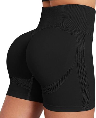 High Waist Biker Shorts for Women No Front Seam Soft Hidden Butt Scrunch Shorts, Yoga Workout Gym Bike Shorts in Saudi Arabia