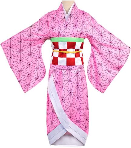Womens Kamado Cosplay Costume Set Kimono in Saudi Arabia